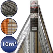 Manta Térmica Dupla Face 1 Metro x 10 Metros Metalizado Total 10 Metros Quadrados Ideal para Vedação e Vazamentos de Telhados Telhas e Coberturas Manta Térmica Dupla Face 1 Metro x 10 Metros Metalizado Total 10 Metros Quadrados Ideal para Vedação e Vazamentos de Telhados Telhas e Coberturas