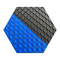 Manta Térmica Piscina 3X5 500 Micras Proteção Uv Black/Blue