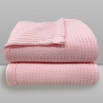 Manta Termocelular Cubes Rosa Bebê - Laço Bebê Manta Termocelular Cubes Rosa Bebê - Laço Bebê