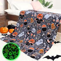 Manta Throw Blanket IMUKU Halloween Glow in The Dark Twin Size