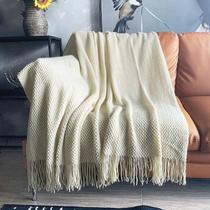 Manta Throw Blanket LOMAO Tricotada Bubble Texturizada 150x200cm Creme