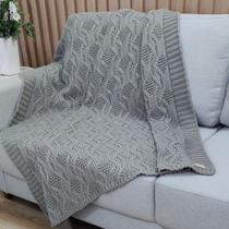 Manta Trico Decorativa Sofa 120x150cm Usufruto Tricot cod001