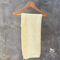 Manta Tricot Básica Amarela