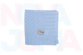 Manta Tricot Da Cia Do Neném Azul
