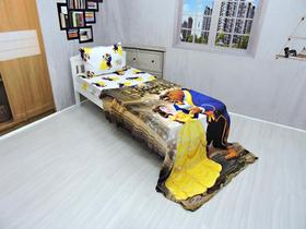 Manta Ultrasoft Lençol De Elástico Bela e a Fera 3pçs