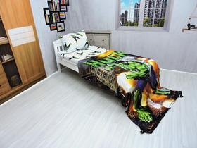 Manta Ultrasoft Lençol De Elástico Hulk 3pçs