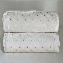 Manta Velvet Star Rosa Bebê - Laço Bebê Manta Velvet Star Rosa Bebê - Laço Bebê