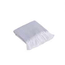 Manta Xale Chess Jacquard 1pç 60% Algodão 40% Poliéster - Cinza Manta Xale Chess Jacquard 1pç 60% Algodão 40% Poliéster - Cinza