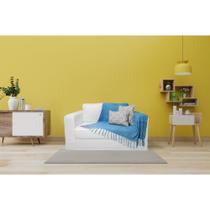 Manta Xale de Chenille com Franja 1,20m x x 1,80m Peseira Decorativa Sofá Lisa Protetora Macia Lar Casa