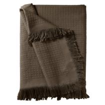 Manta Xale de Sofá 150 cm x 210 cm Algodão Cores Discretas -