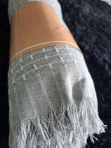 Manta xale de sofa cinza 2,00 m x 1,45 m - oslo - hedrons