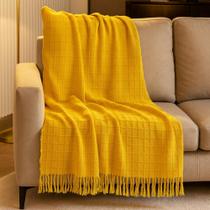 Manta Xale Decorativa Sofá 100% Algodão Toque Macio Moderna e Aconchegante