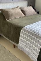 Manta Xale Dupla Face para Sofá com Franja Manta Xale Dupla Face para Sofá com Franja