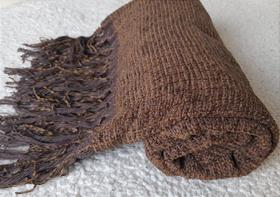 Manta Xale em Chenille Marrom 1,20x1,80m - Toque Macio e Sofisticado Manta Xale em Chenille Marrom 1,20x1,80m - Toque Macio e Sofisticado