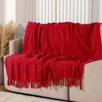 Manta Xale para Sofá 100% Algodão com Franja 2,40 m x 1,70 Manta Xale para Sofá 100% Algodão com Franja 2,40 m x 1,70