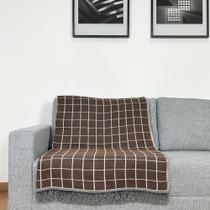 Manta Xale Para Sofá Jacquard Tecido Misto com Franja 1,40 x 1,60