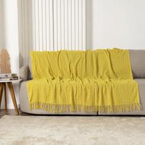 Manta Xale Para Sofá Poltrona Cama Algodão Cores