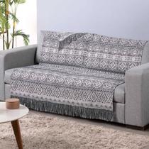 Manta Xale Para Sofá Tecido Jacquard Dupla Face Luxor - 1 Peça