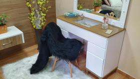 Manta Xale Pelego Pelo Alto 7cm P/ Cadeira, Sofá - 120x 40cm