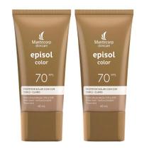 Mantecorp Skincare Episol Color Kit com 2 Protetores Solares com Cor FPS70 Tom 2