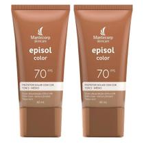 Mantecorp Skincare Episol Color Kit com 2 Protetores Solares com Cor FPS70 Tom 3