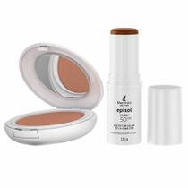 Mantecorp Skincare Episol Color Kit - Stick FPS 50 Médio Escuro + Pó Compacto FPS 50 Tom 4 - Morena Mais