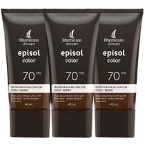 Mantecorp Skincare Episol Kit com 3 Unidades Protetor Solar com Cor FPS70 Negro 40ml