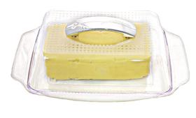 Mantegueira Com Tampa para manteiga ou margarina 20x14x5,5 Cm. Manteigueira retangular prato com tampa transparente Feita em acrílico