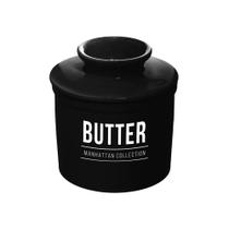 Mantegueira Francesa Manhattan em Cerâmica Preta 8x8x10cm - Hauskraft