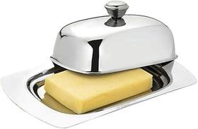 Mantegueira Inox Com Tampa Retangular Prata Em Casa Tem