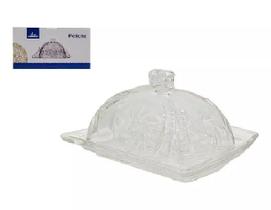Mantegueira Potiche de Vidro Decorativa 15cm / Cor Transparente