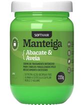 Manteiga Abacate E Aveia Creme Tratamento Capilar Vegano Desmaia Fios Soft Hair 220g