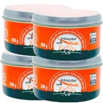 Manteiga Aviação c/ Sal Lata 200g Kit 4 Unidades