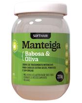 Manteiga Babosa E Oliva Creme Tratamento Capilar Intensivo Hidratação Extrema Vegano Soft Hair 220g Manteiga Babosa E Oliva Creme Tratamento Capilar Intensivo Hidratação Extrema Vegano Soft Hair 220g