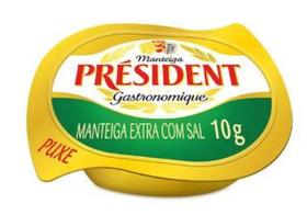 Manteiga com sal président blister 10g c/ 24 unidades Manteiga com sal président blister 10g c/ 24 unidades