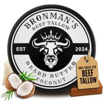 Manteiga de barba Bronmans Beef Tallow Hidratante de Coco 120mL