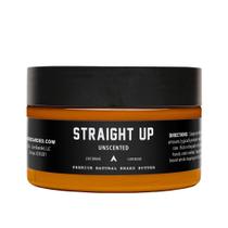 Manteiga de barba Live Bearded Straight Up, sem perfume, 90 ml