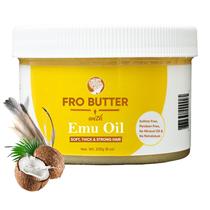 Manteiga de cabelo para manteiga com óleo de emu totalmente natural e orgânico