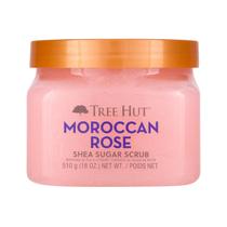 Manteiga de karité Sugar Scrub Tree Hut, rosa marroquina, 530ml Manteiga de karité Sugar Scrub Tree Hut, rosa marroquina, 530ml