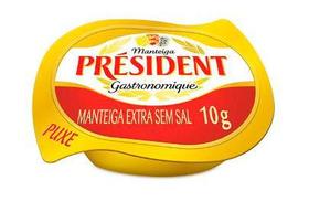 Manteiga Francesa Président Extra Sem Sal 96 Blisters De 10g