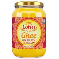 Manteiga Ghee Clarificada com Sal Rosa do Himalaya 500g Lotus Manteiga Ghee Clarificada com Sal Rosa do Himalaya 500g Lotus