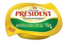 Manteiga Président Blister Sache com sal 12 unidades
