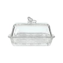 Manteigueira Bee De Vidro Porta Manteiga Para Mesa 15cm