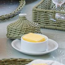 Manteigueira c/ Tampa em Vime Oliva - 15 cm