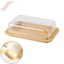 Manteigueira com Tampa de Bambu Linha Sense Mesa Posta Elegante