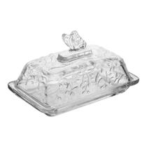 Manteigueira Cristal Com Tampa New Butterfly 18 X 10 X 10,8 Cm Lyor Manteigueira Cristal Com Tampa New Butterfly 18 X 10 X 10,8 Cm Lyor