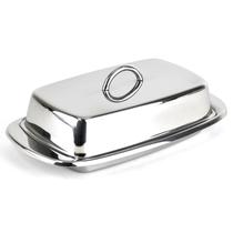 Manteigueira de aço inoxidável Cuisinox com tampa, 10,2 cm x 19,1 cm