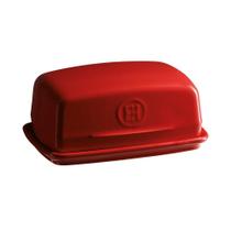 Manteigueira De Cerâmica Vermelha Francesa Emile Henry