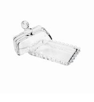 Manteigueira de Cristal Pearl 11x7x7 cm