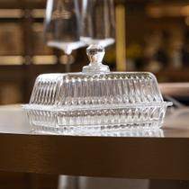 Manteigueira de cristal wolff geneva 17cm x 10cm x 11cm Manteigueira de cristal wolff geneva 17cm x 10cm x 11cm